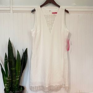 NWT Betsey Johnson Lattice Detail Sheath Dress